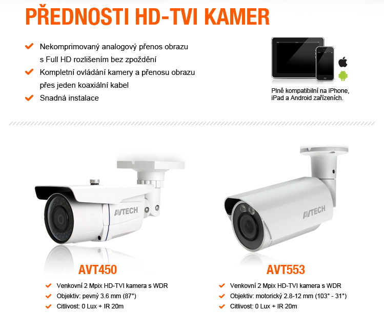 AVTECH HD-CCTV - nabízíme plný sortiment