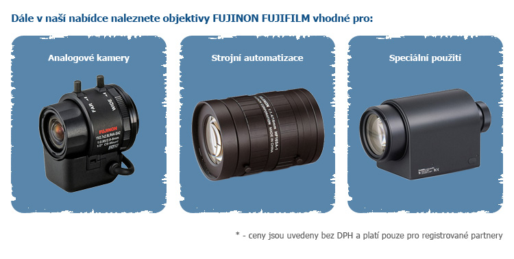 Nové megapixelové objektivy FUJINON FUJIFILM